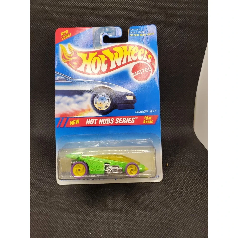 HOT WHEELS SHADOW JET #3 OF 4 CARS HOT HUBS SERIES  1:64 SCALE